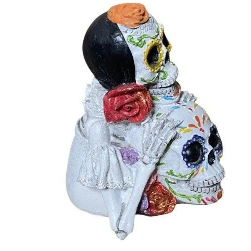 Dia De Los Muertos Day Of Dead Stacked Skulls Halloween Decoration 6.25”